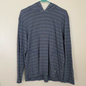 Tommy Bahama Striped Long Sleeve Shirt with Hood and Pockets